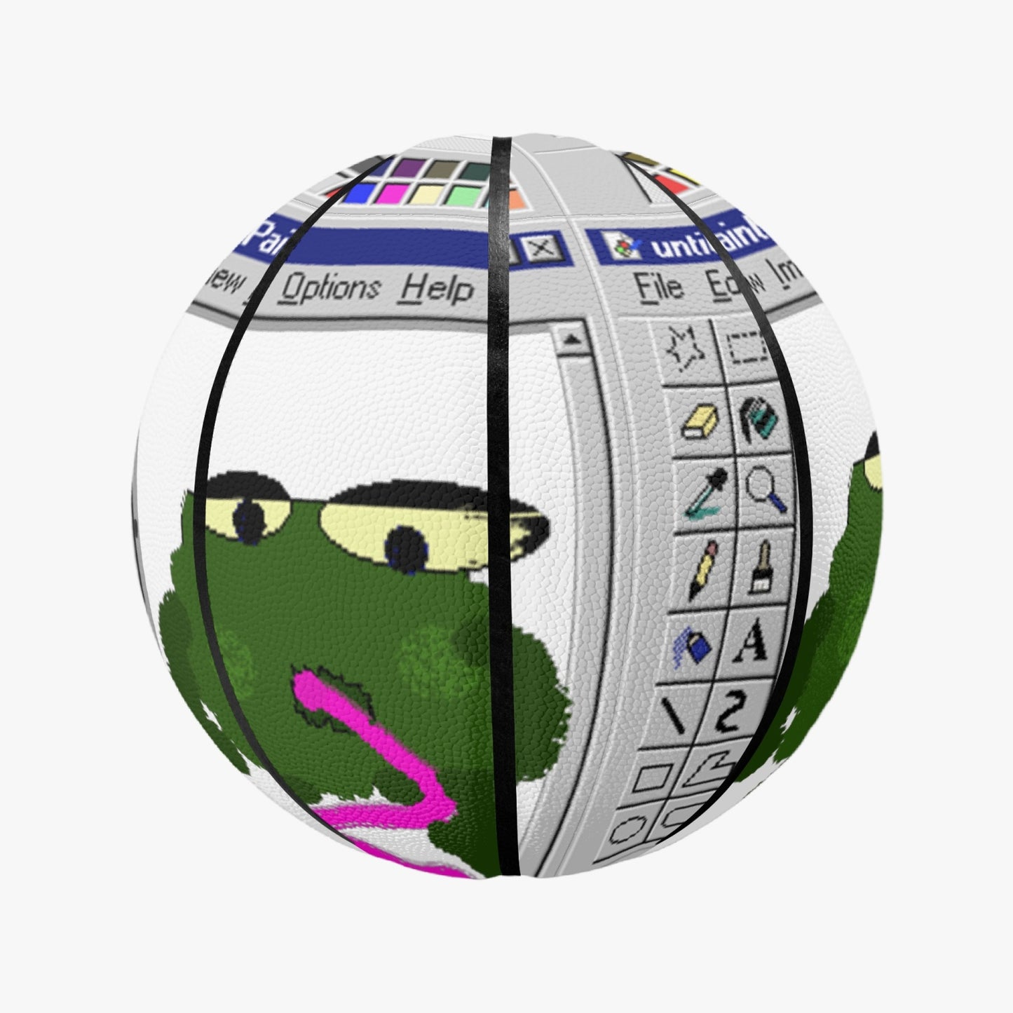 Poorly-Printed-Paint-Frog Basketball