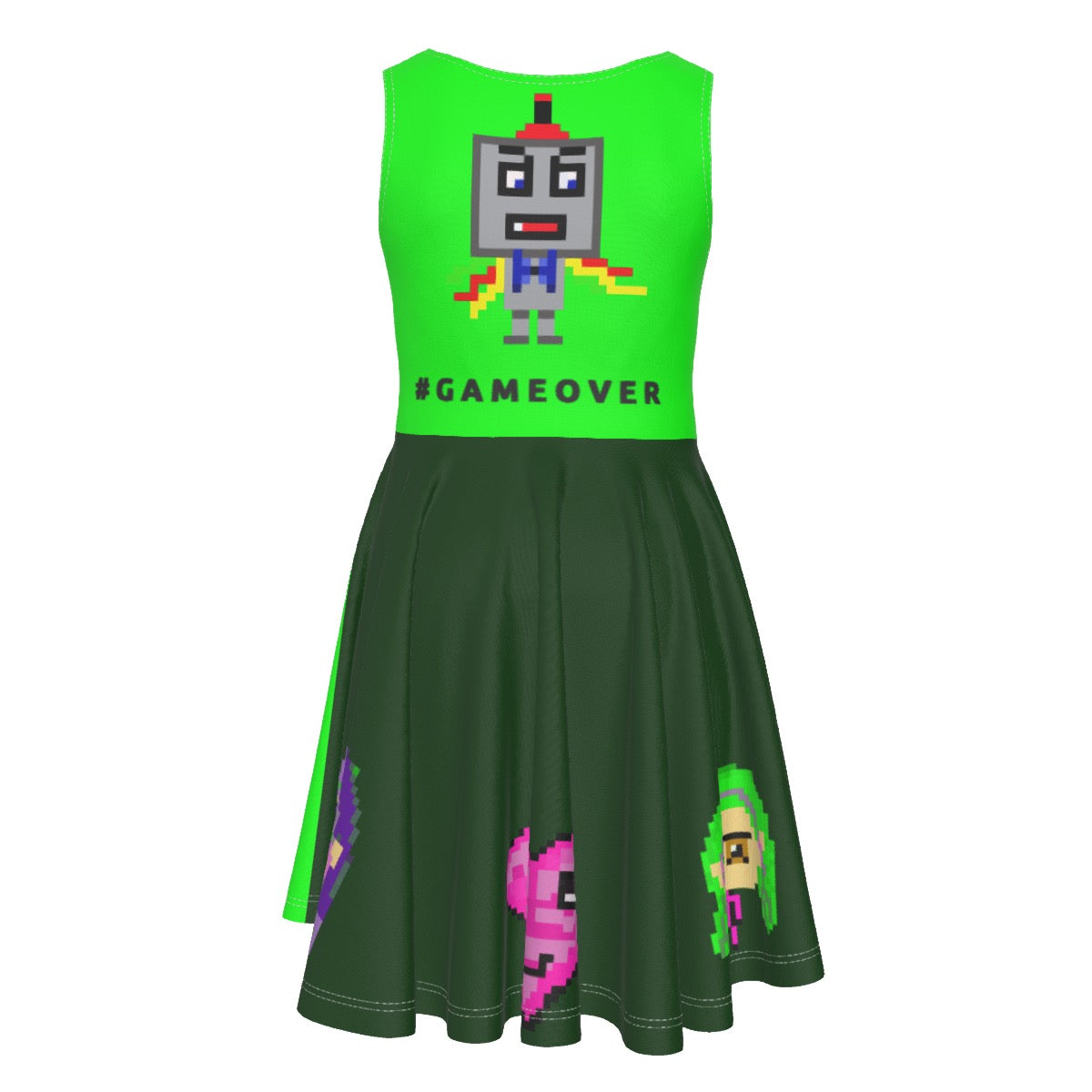 All-Over Print Gamer Girl Dress