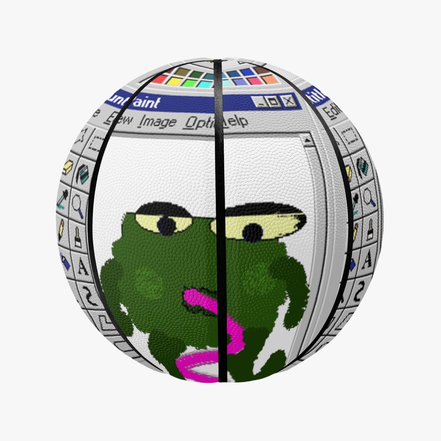 Poorly-Printed-Paint-Frog Basketball