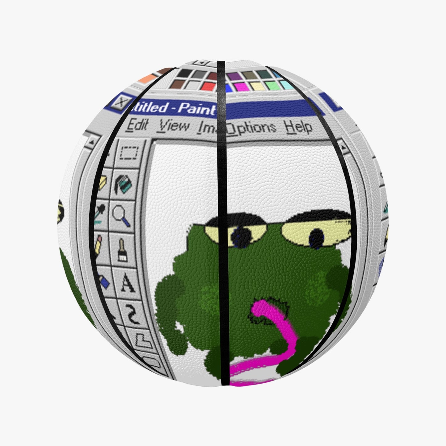 Poorly-Printed-Paint-Frog Basketball